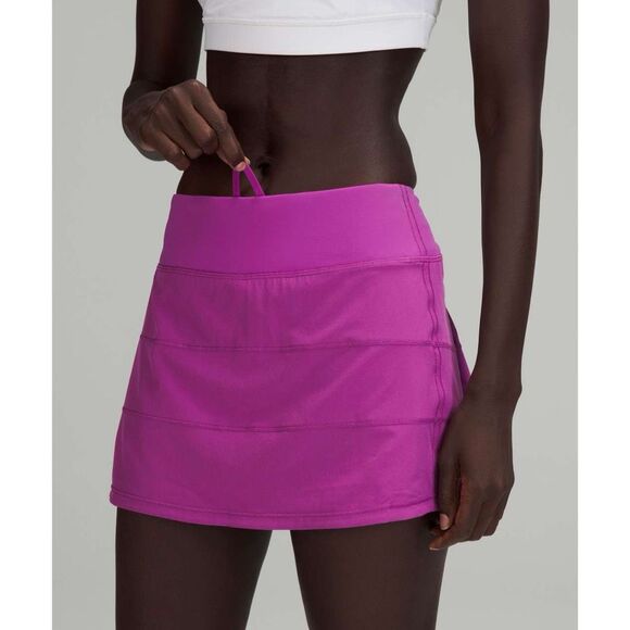 Lululemon Pace Rival Mid-Rise Skirt Vivid Plum - Picture 2 of 7